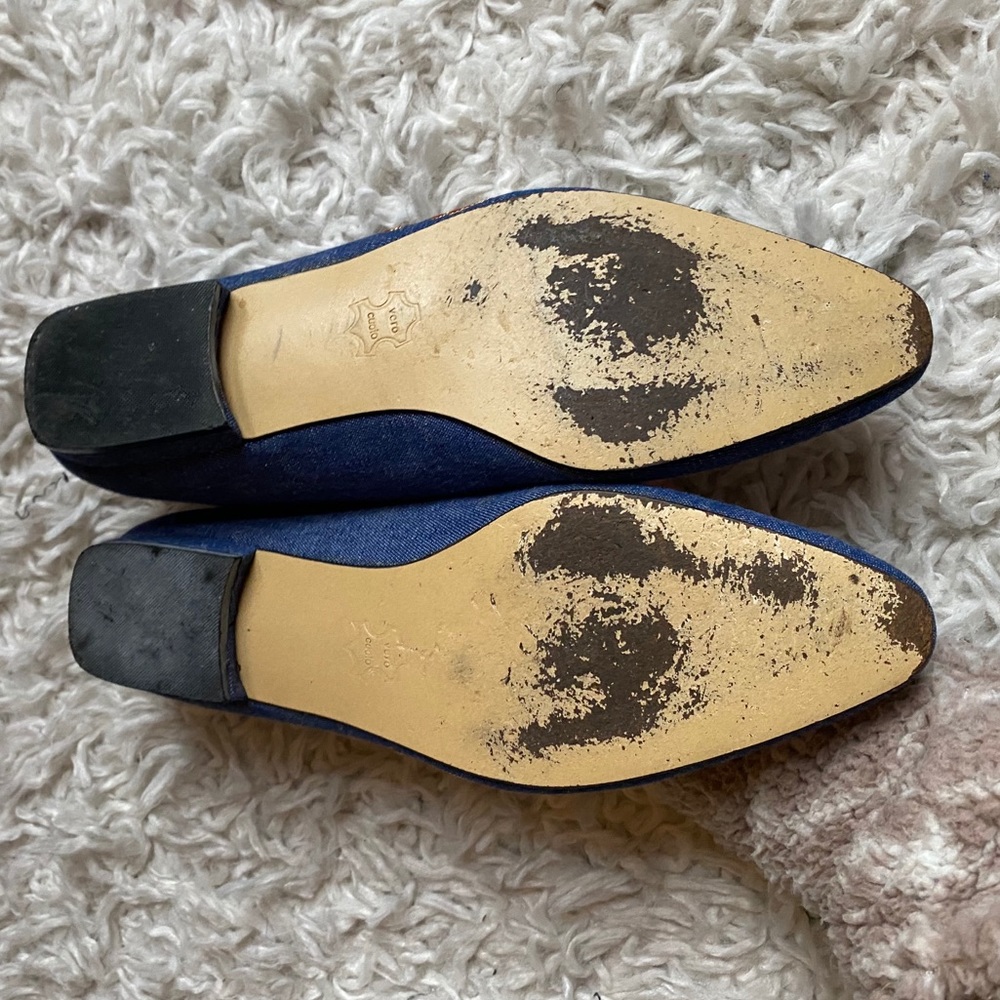 Amanda vintage Emma Kissing fish embroidered shoes - Picture 7 of 7